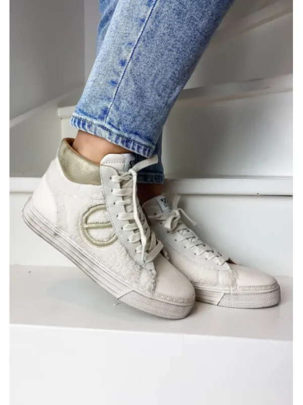 Femme No Name Baskets^Sneakers Strike Mid Cut Cocoon/Nappa-