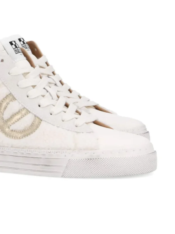Femme No Name Baskets^Sneakers Strike Mid Cut Cocoon/Nappa-