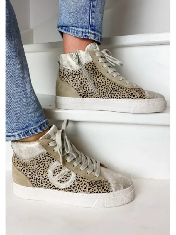 Femme No Name Baskets^Sneakers Strike Mid Cut Pony/Lynx-