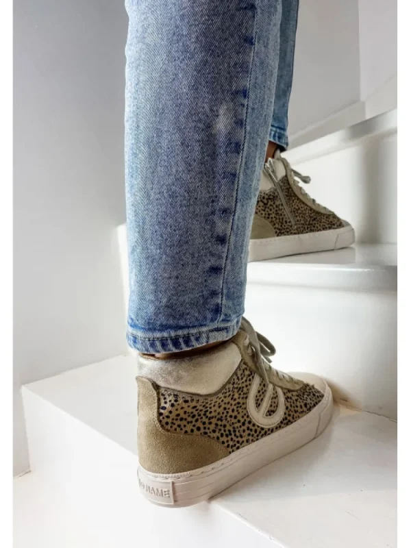 Femme No Name Baskets^Sneakers Strike Mid Cut Pony/Lynx-
