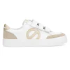 Femme No Name Baskets^Sneakers Strike Straps White/Gold-