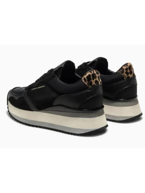 Femme Crime London Baskets^Sneakers Stripe Runner Black-