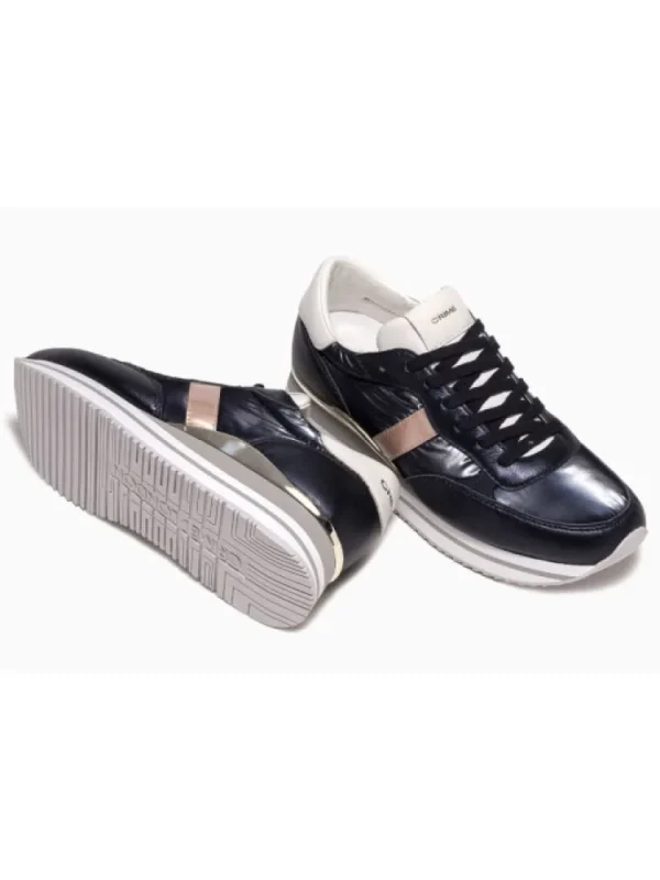 Femme Crime London Baskets^Sneakers Stripe Runner Blue-