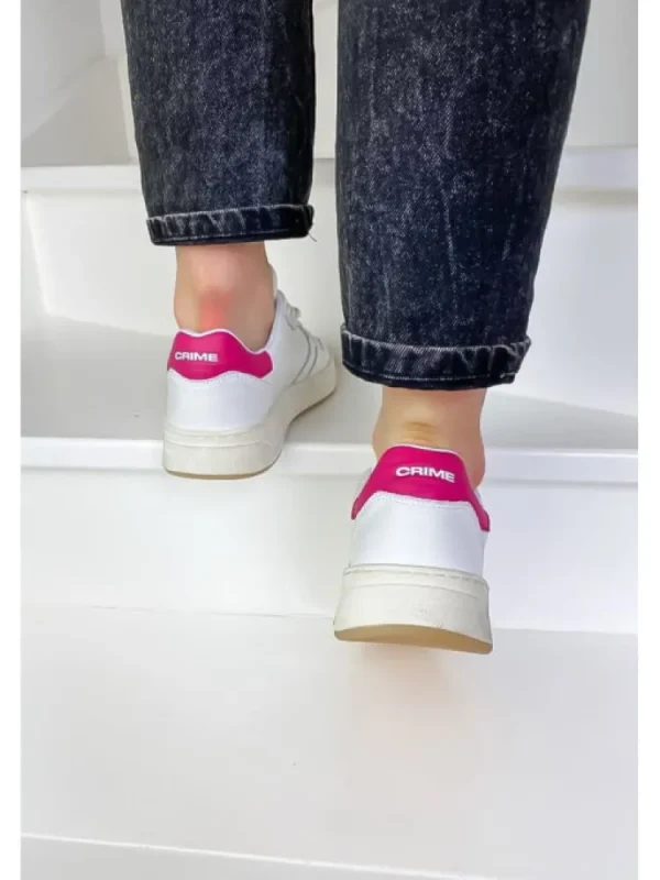 Femme Crime London Baskets^Sneakers Timeless Low Top White-