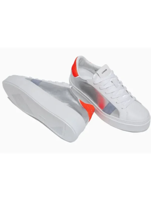 Femme Crime London Baskets^Sneakers Weightless Low Top Silver-
