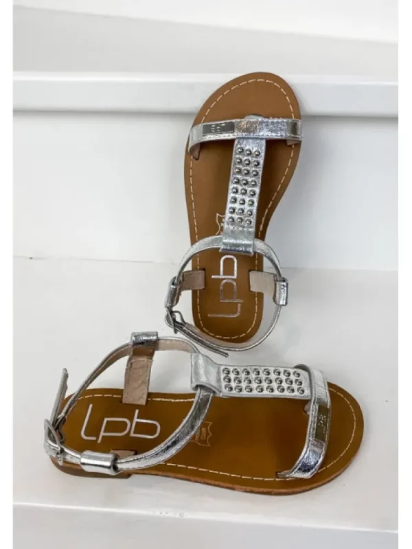 Enfants Les Petites Bombes - LPB Sandales & Nu-Pieds^Tong Enfant Emilie Argent Metal-Les Petites Bombes