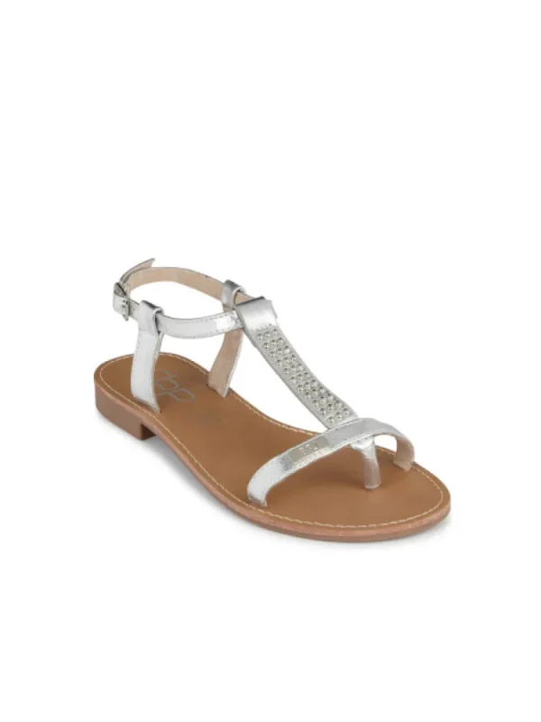 Enfants Les Petites Bombes - LPB Sandales & Nu-Pieds^Tong Enfant Emilie Argent Metal-Les Petites Bombes