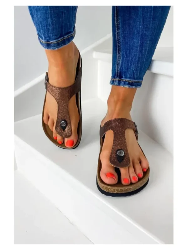 Femme Les Petites Bombes - LPB Sandales & Nu-Pieds^Tong Tania Bronze-Les Petites Bombes