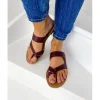 Femme Les Petites Bombes - LPB Sandales & Nu-Pieds^Tongs Asha Prune Croco-Les Petites Bombes