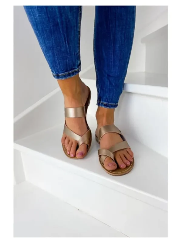 Femme Les Petites Bombes - LPB Sandales & Nu-Pieds^Tongs Asha Rose Metal-Les Petites Bombes