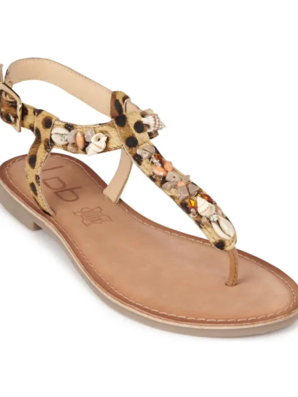 Femme Les Petites Bombes - LPB Sandales & Nu-Pieds^Tongs Cuir Leopard Badria- Les Petites Bombes