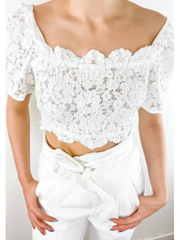 Femme * Tops & T-Shirts & Body^Top Dentelle Delhi