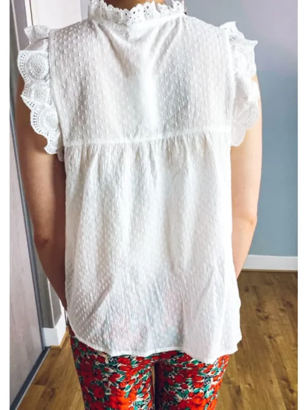 Femme * Tops & T-Shirts & Body^Top En Broderie Anglaise Mumbai